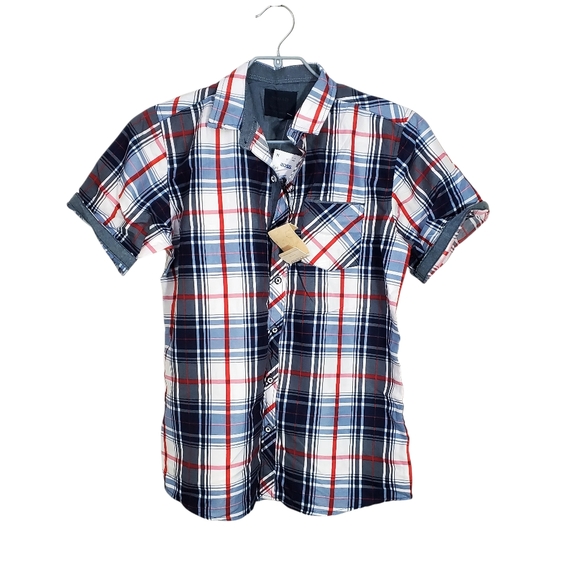 Nomad & Craft and Flow Voyger Boys Button Down Shortsleeve Shirts set of 3 - Picture 8 of 10
